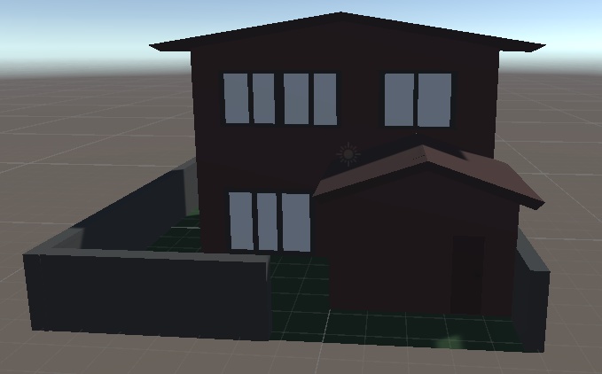 一軒家の3Dモデル
