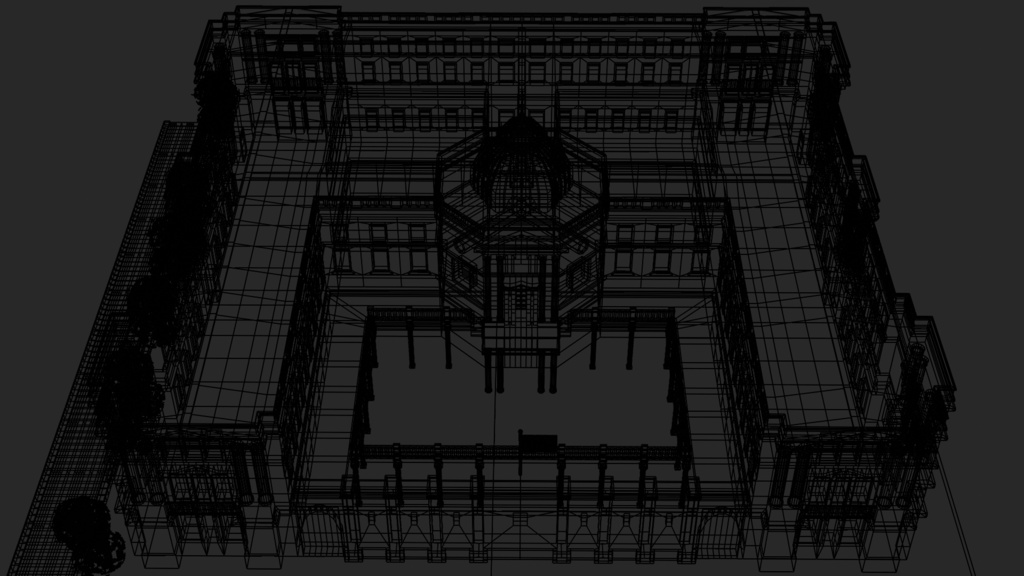 【ローポリ】日本銀行【Blender 4.4.0】