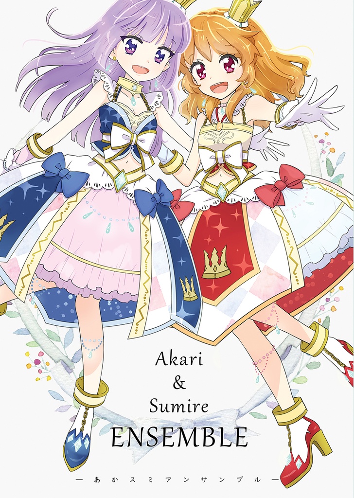 CDJapan : Aikatsu! Pair Acrylic Stand 7 Akari Ozora & Sumire