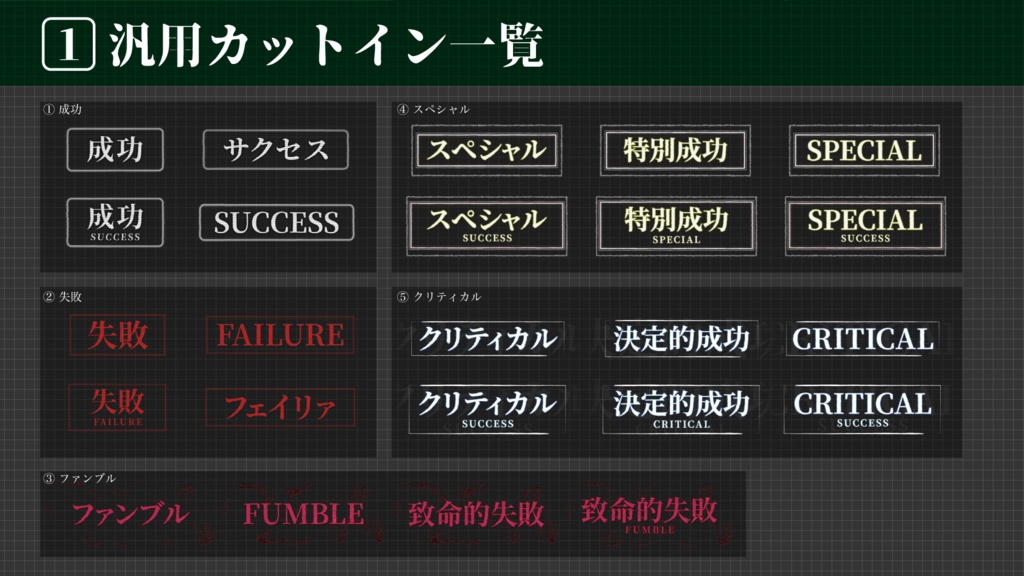 【ココフォリア】全88種類!動くAPGNカットイン素材!-エモクロア&クトゥルフ神話TRPG7版対応!「スクエアノイズAPNG」