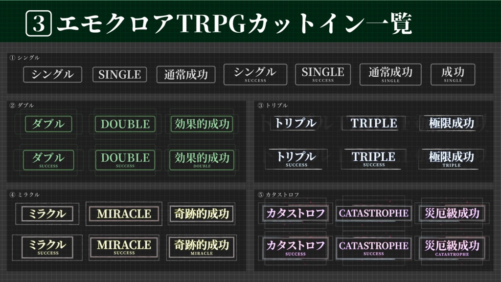 【ココフォリア】全88種類!動くAPGNカットイン素材!-エモクロア&クトゥルフ神話TRPG7版対応!「スクエアノイズAPNG」