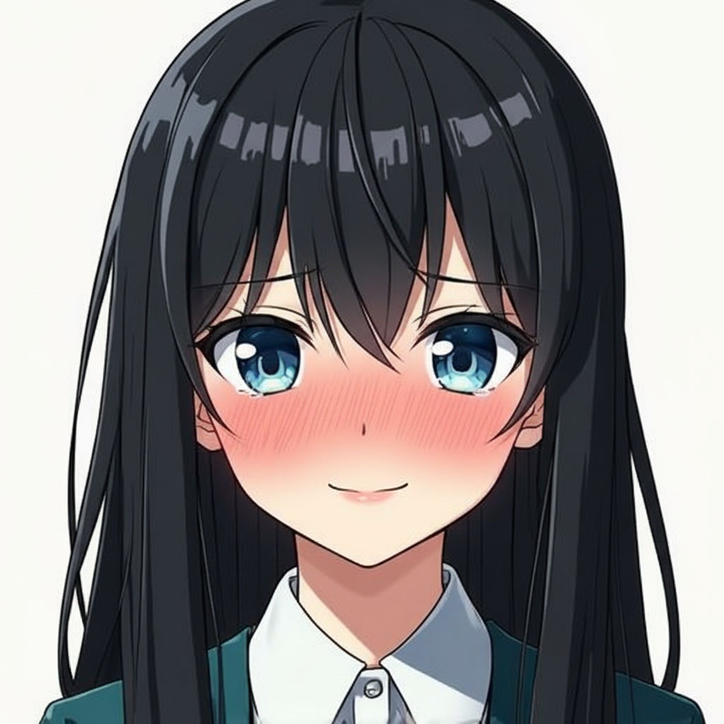 【オリジナル】アニメ風SNSアイコン表情差分4種セット