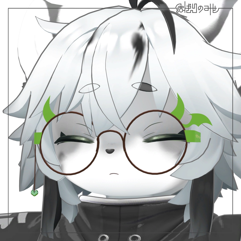 【3Dモデル】でびめがね / Devil Glasses
