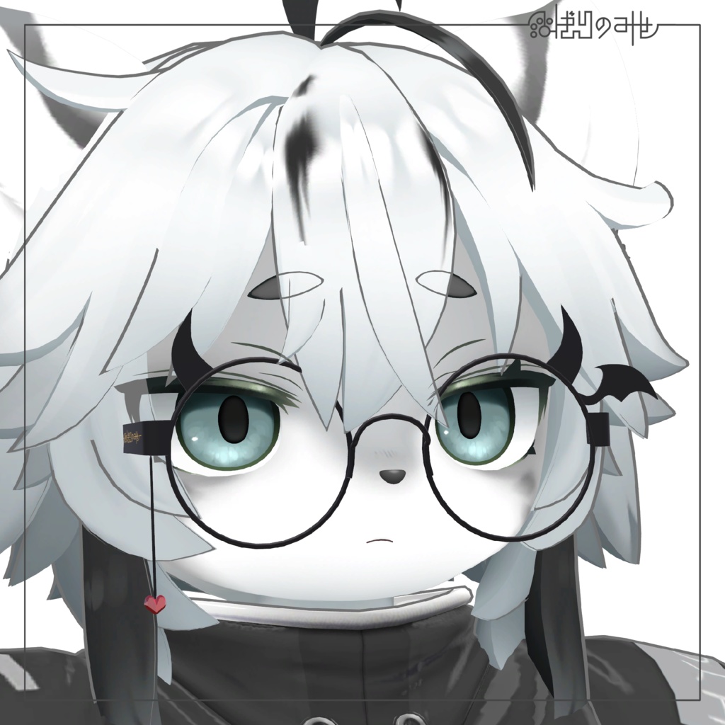 【3Dモデル】でびめがね / Devil Glasses