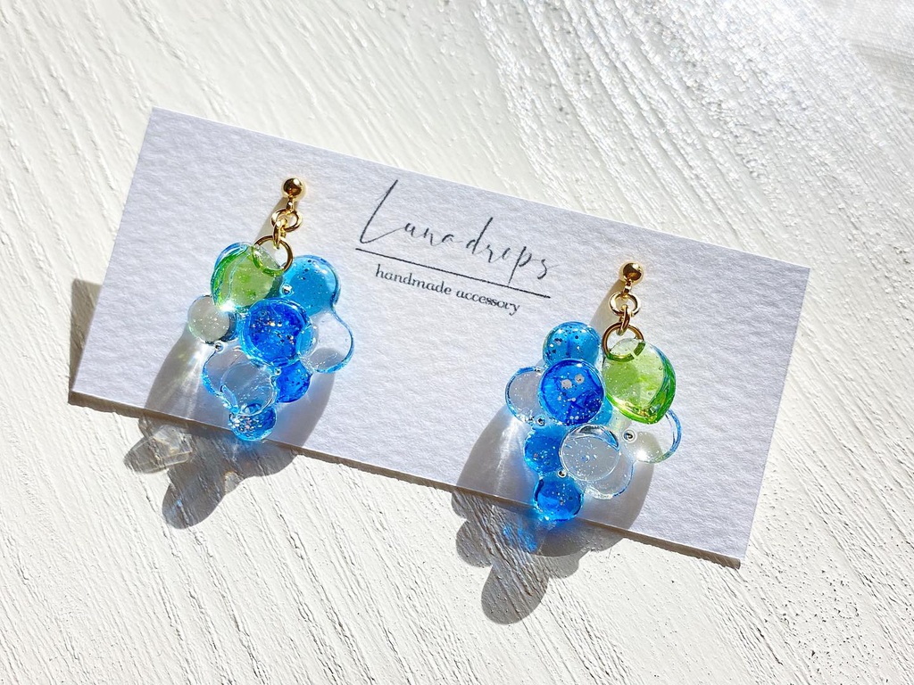つぶつぶ葡萄【山鳥毛】ピアス