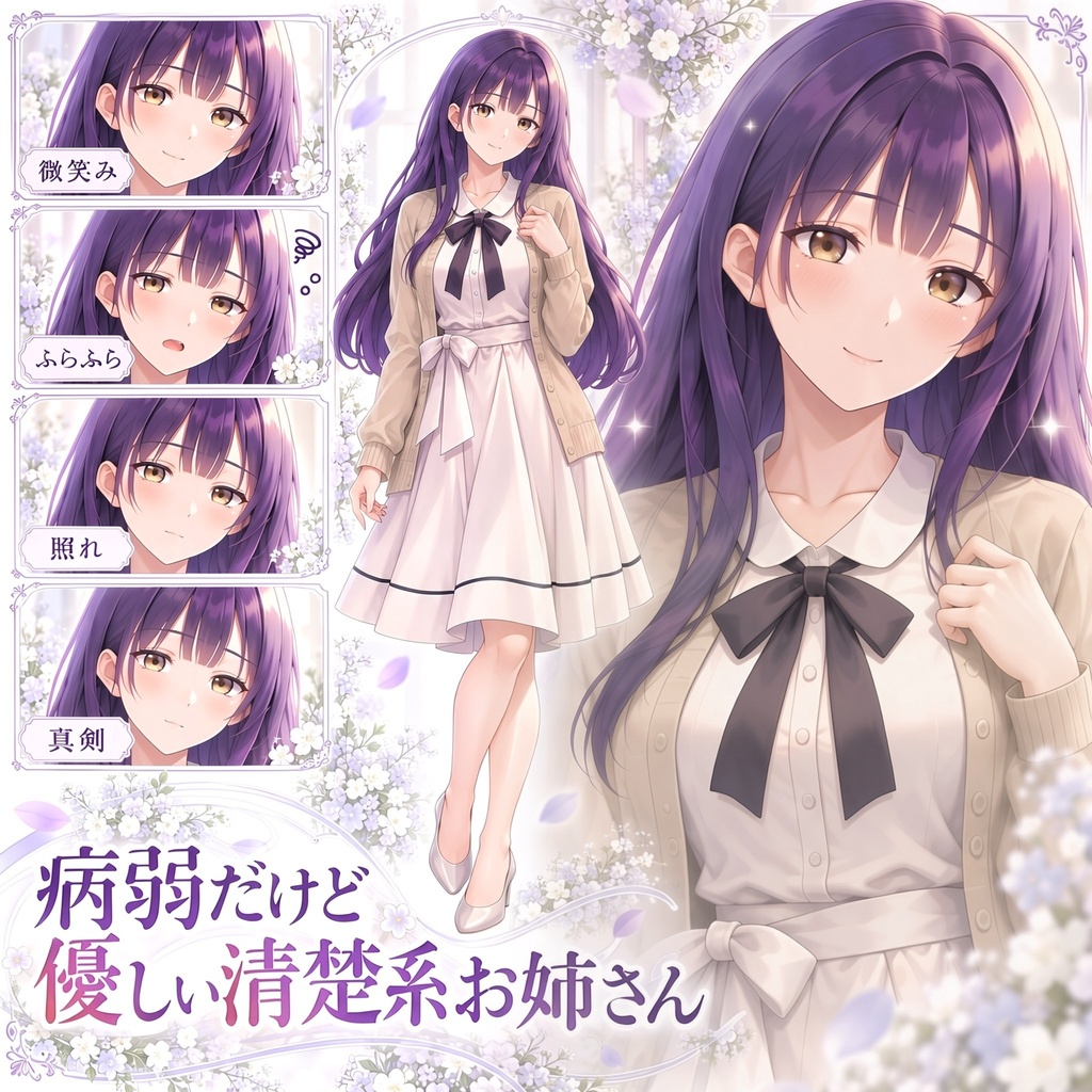 【立ち絵素材素材01】【1点もの】イラスト作品