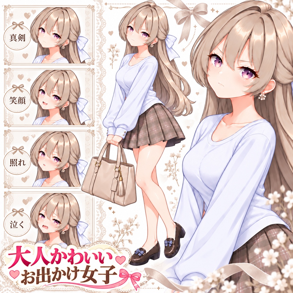 【立ち絵素材素材01】【1点もの】イラスト作品