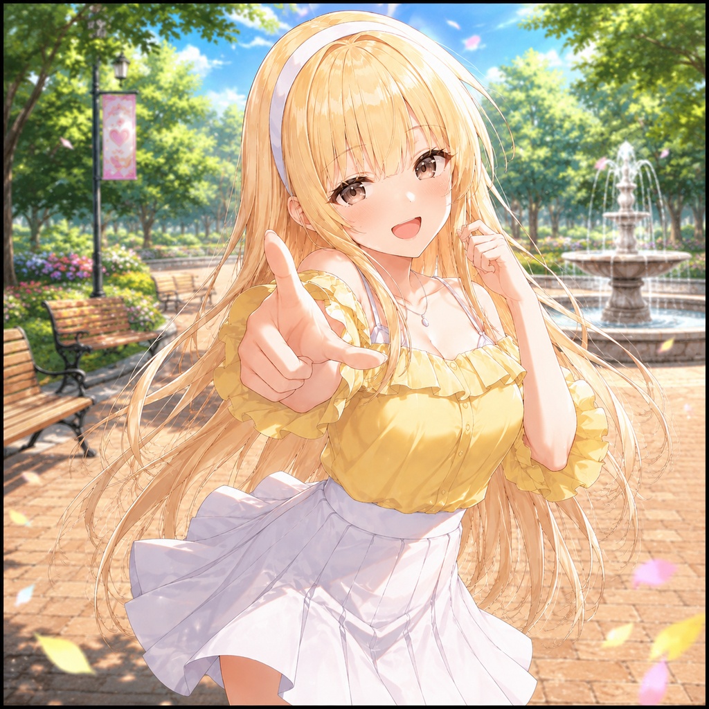 【立ち絵素材04】女子大生風オシャレで元気な女の子