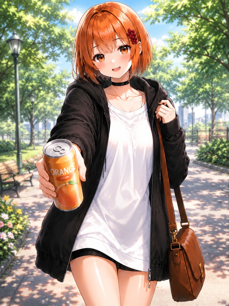 【立ち絵素材】カジュアルストリートな女性