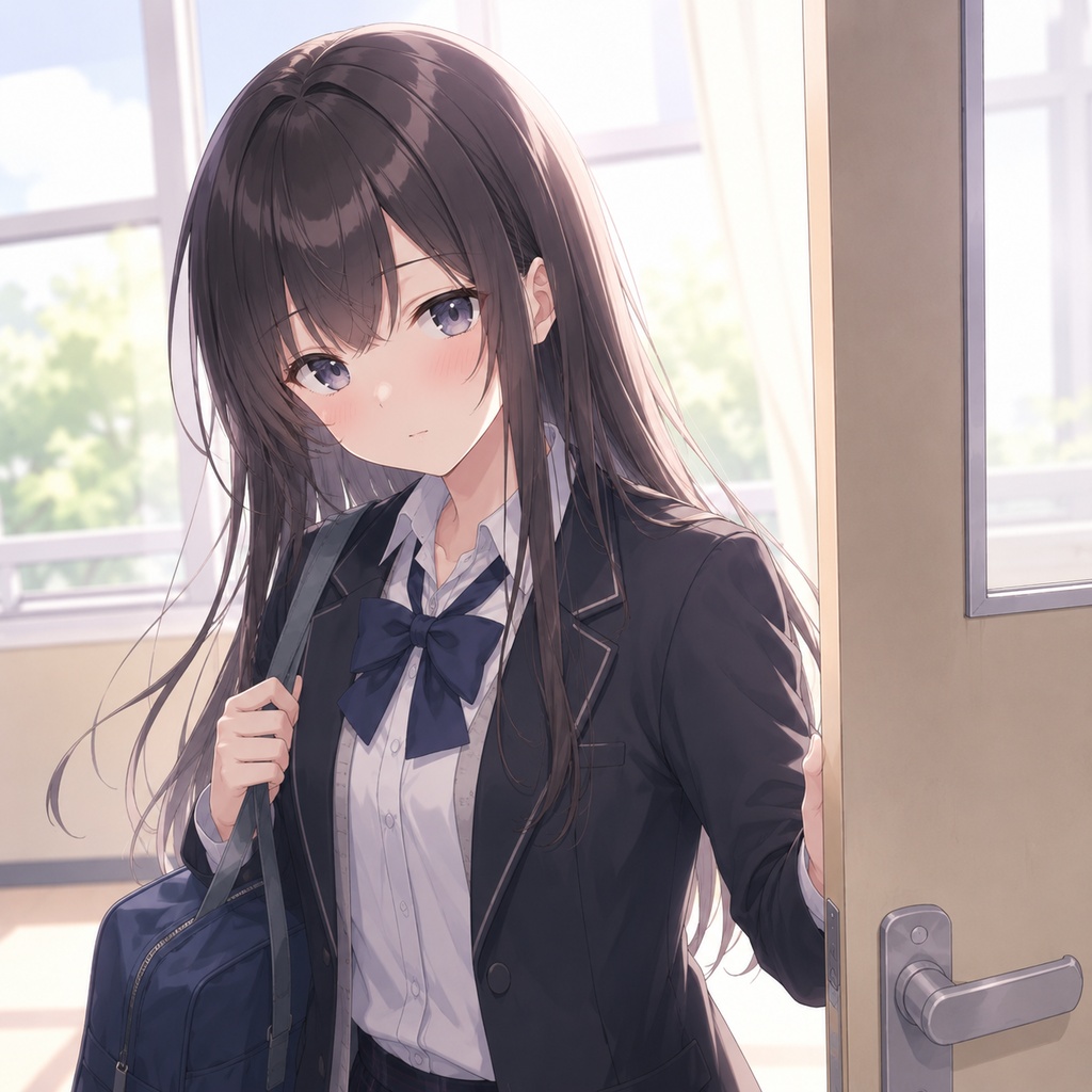 【立ち絵素材155】モブっぽい一般女子生徒