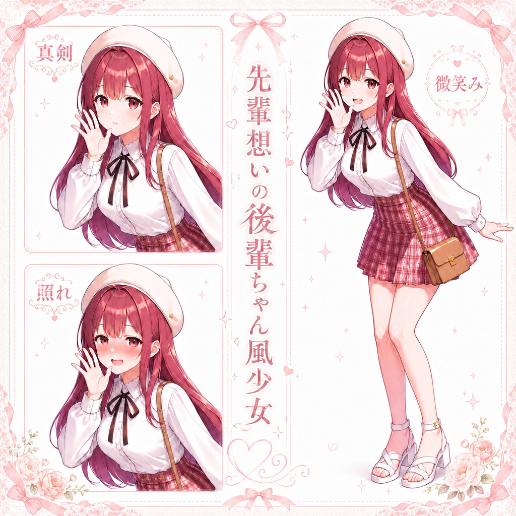 【立ち絵素材174】先輩想いの後輩ちゃん風少女