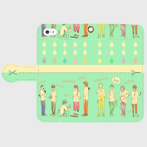 箱学美容師パロ スマホケース 【チェレステカラー】