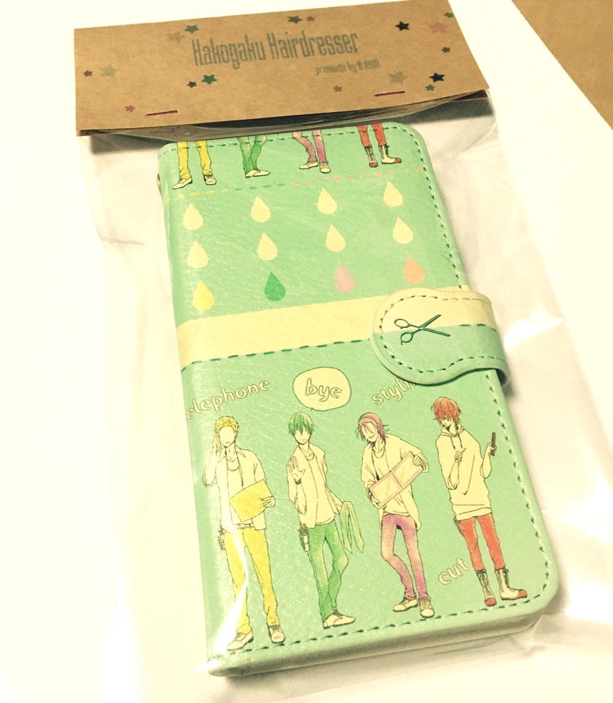 箱学美容師パロ　スマホケース　【チェレステカラー】