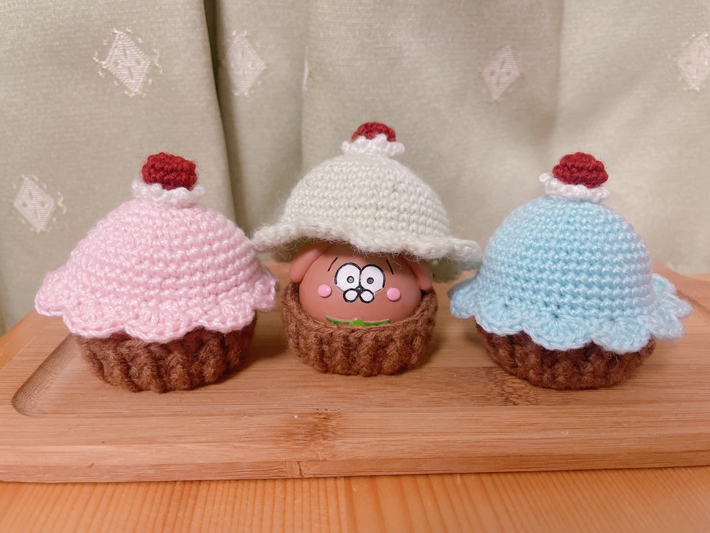 松犬オブジェサイズカバー(カップケーキ)