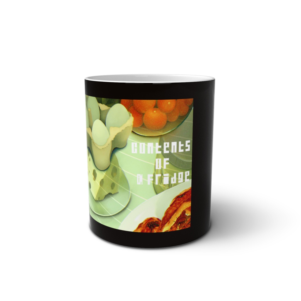 「冷蔵庫の中身」マグカップ