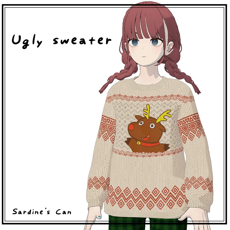 トナカイのアグリーセーター