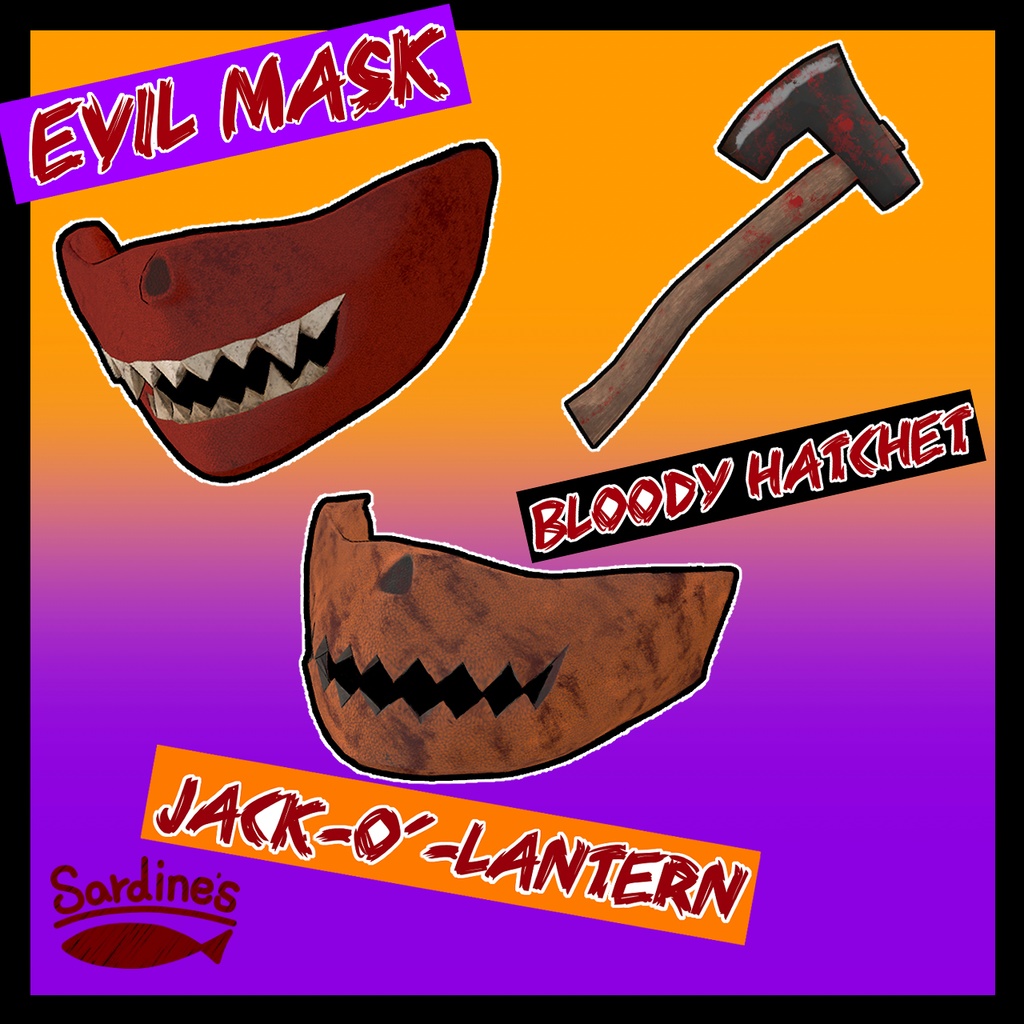 ハロウィン用 マスク＆手斧-Halloween Mask & Hatchet- 期間限定セール中