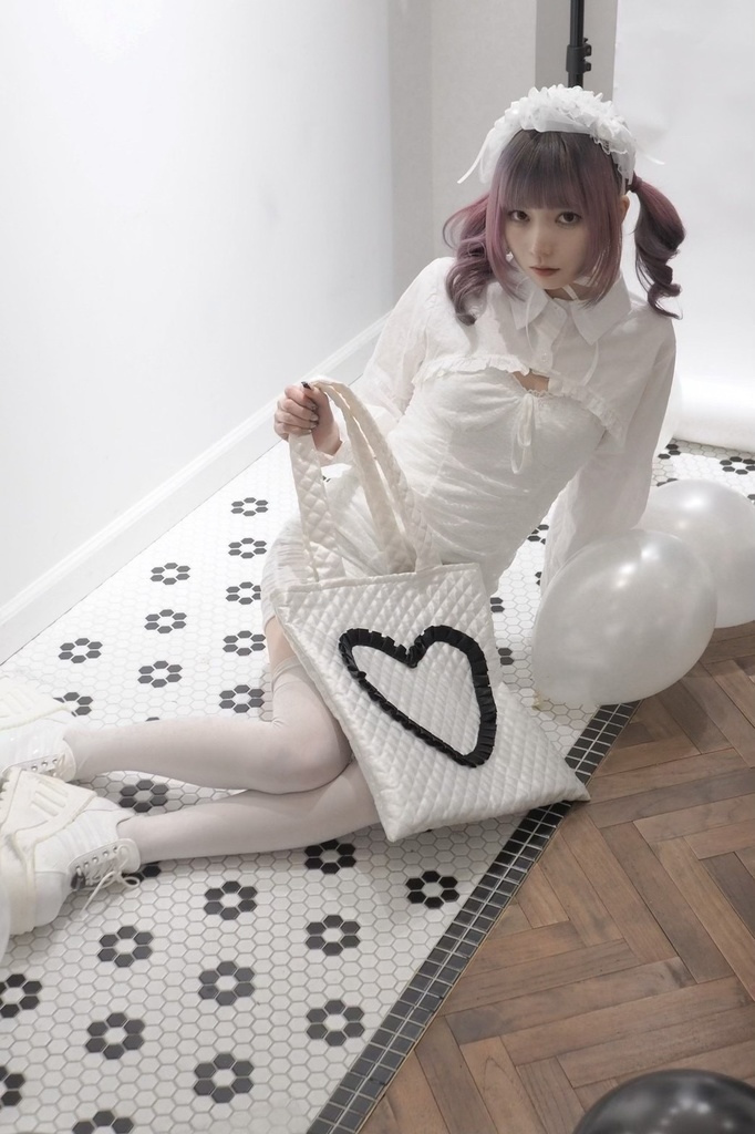 ラブリーハートトート白