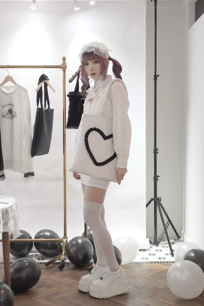 ラブリーハートトート白