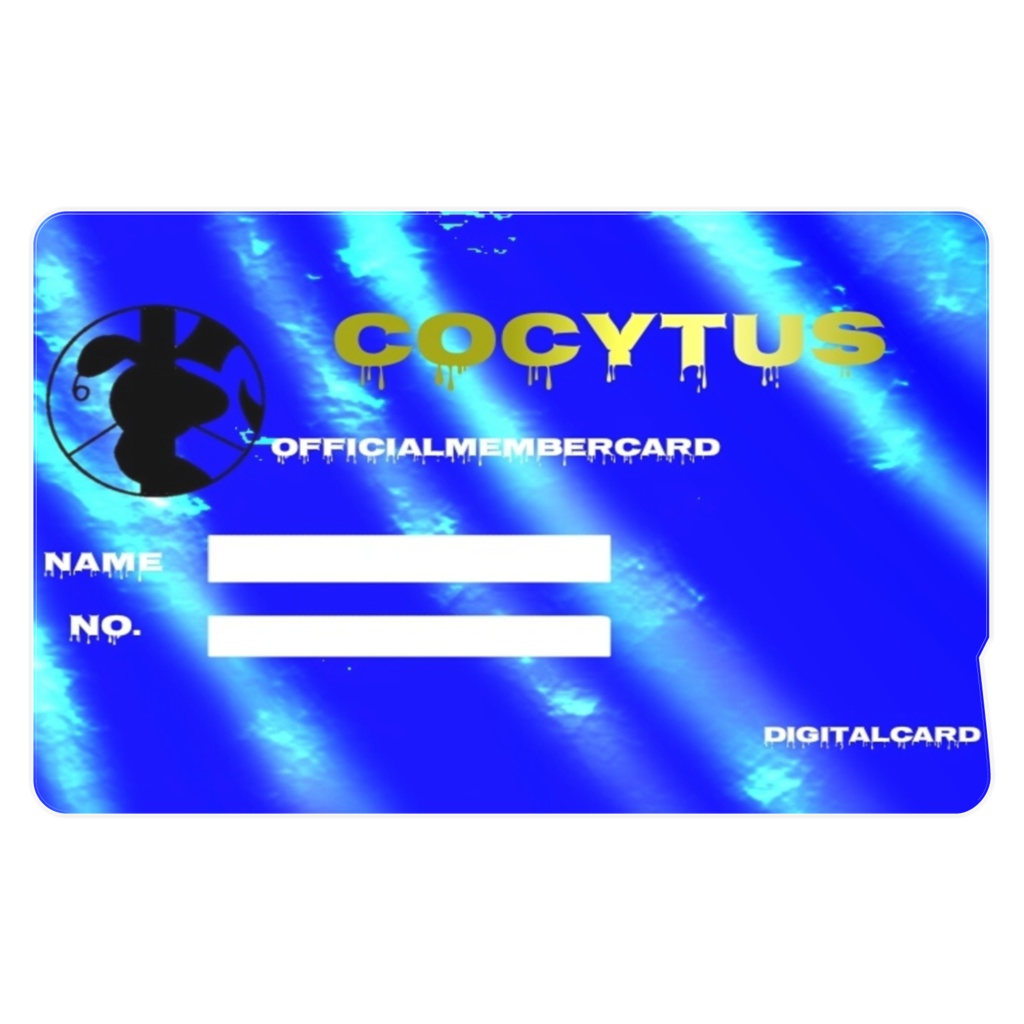 Cocytusステッカー型memberCardblue