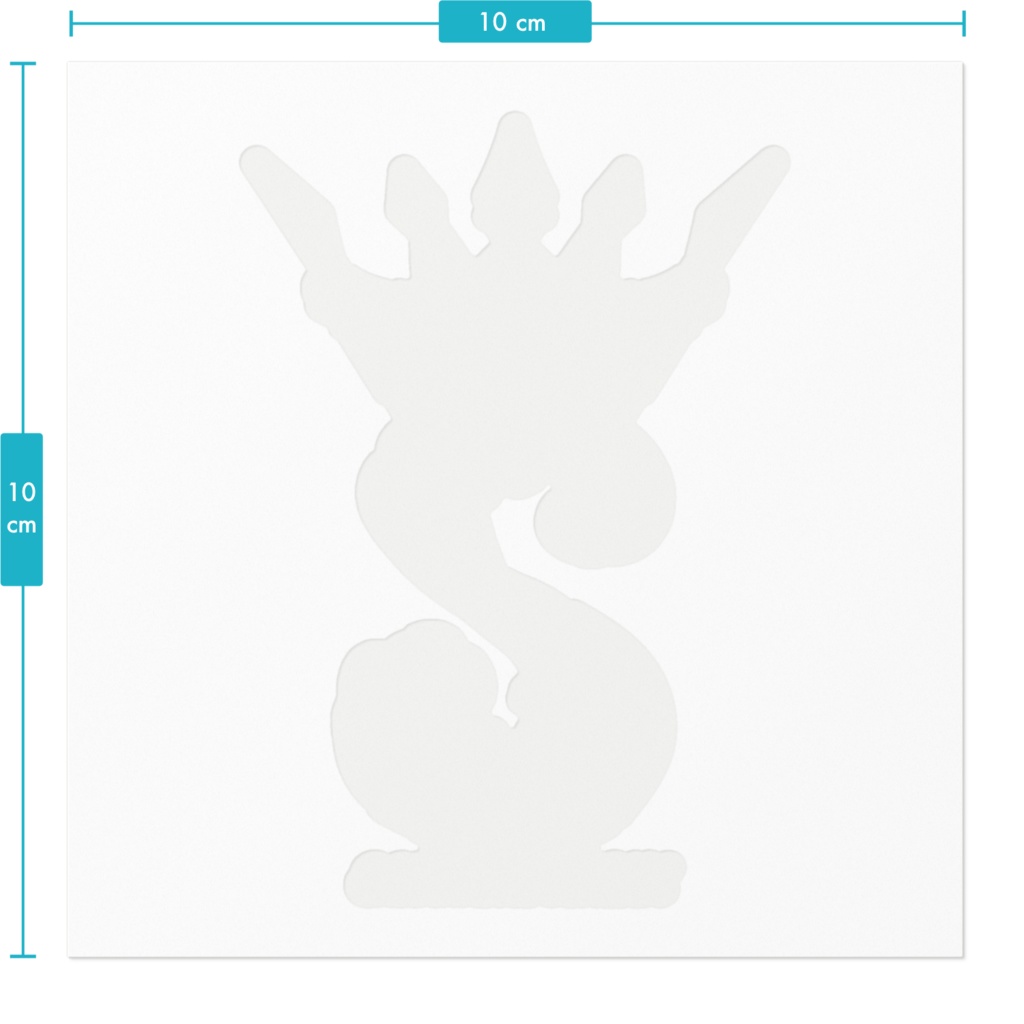 エンブレムステッカー65mm×90mm(台紙サイズ100×100mm) #さざなみセレナ