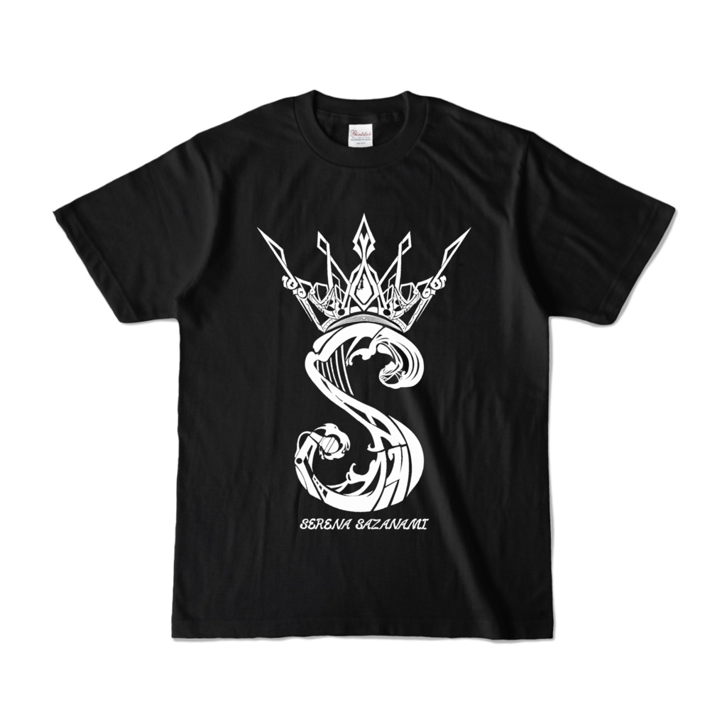 エンブレムTシャツ ブラック #さざなみセレナ