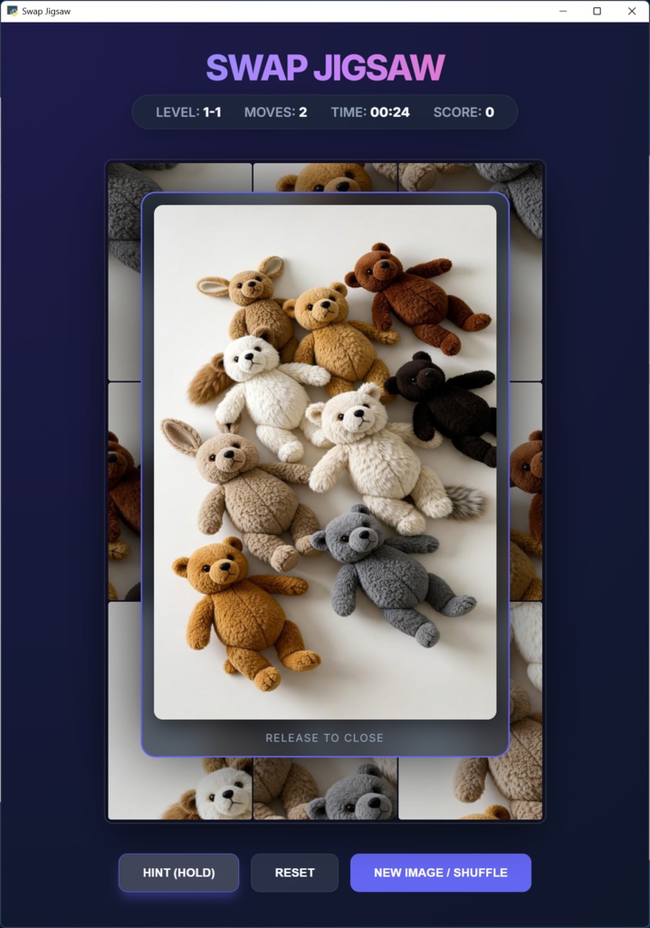 Swap Jigsaw - 画像入れ替えパズル -