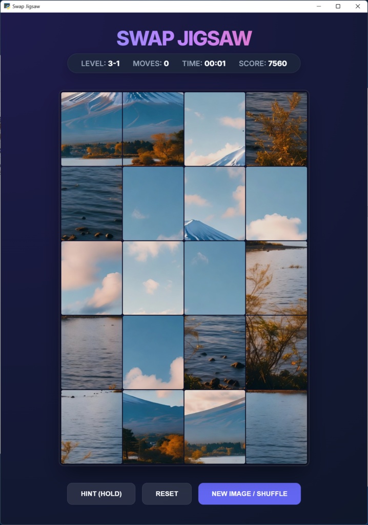 Swap Jigsaw - 画像入れ替えパズル -