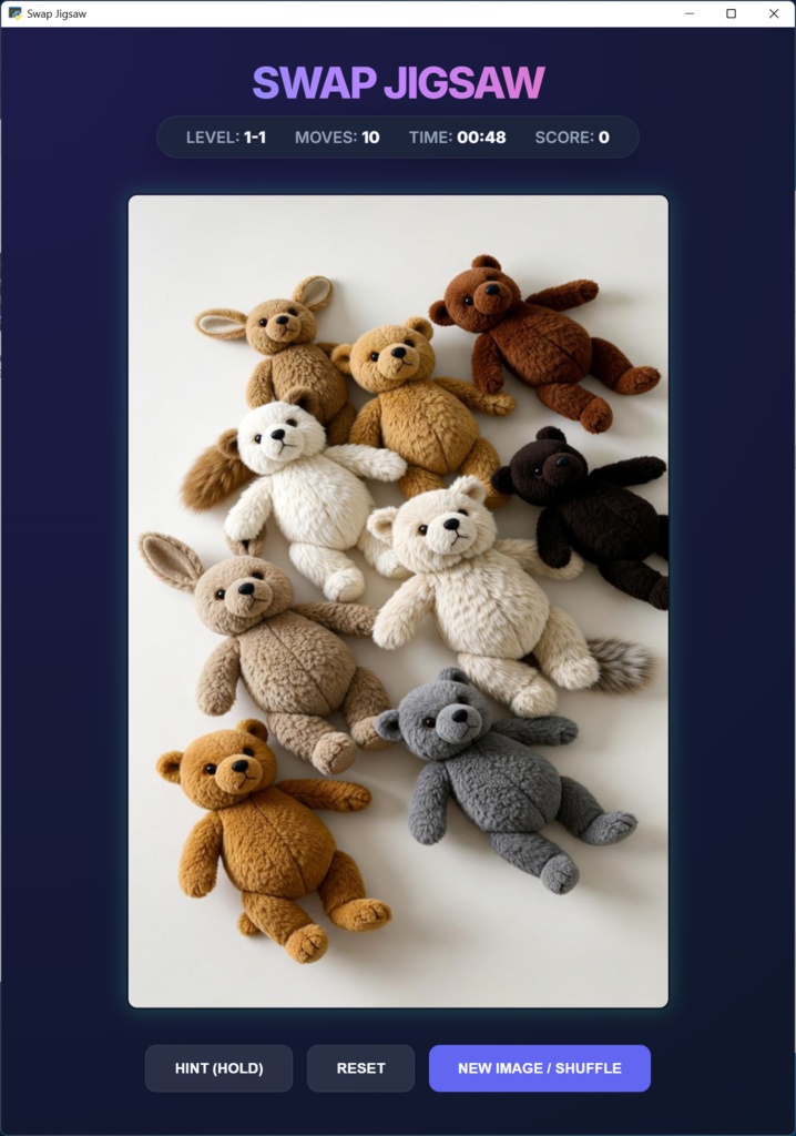 Swap Jigsaw - 画像入れ替えパズル -