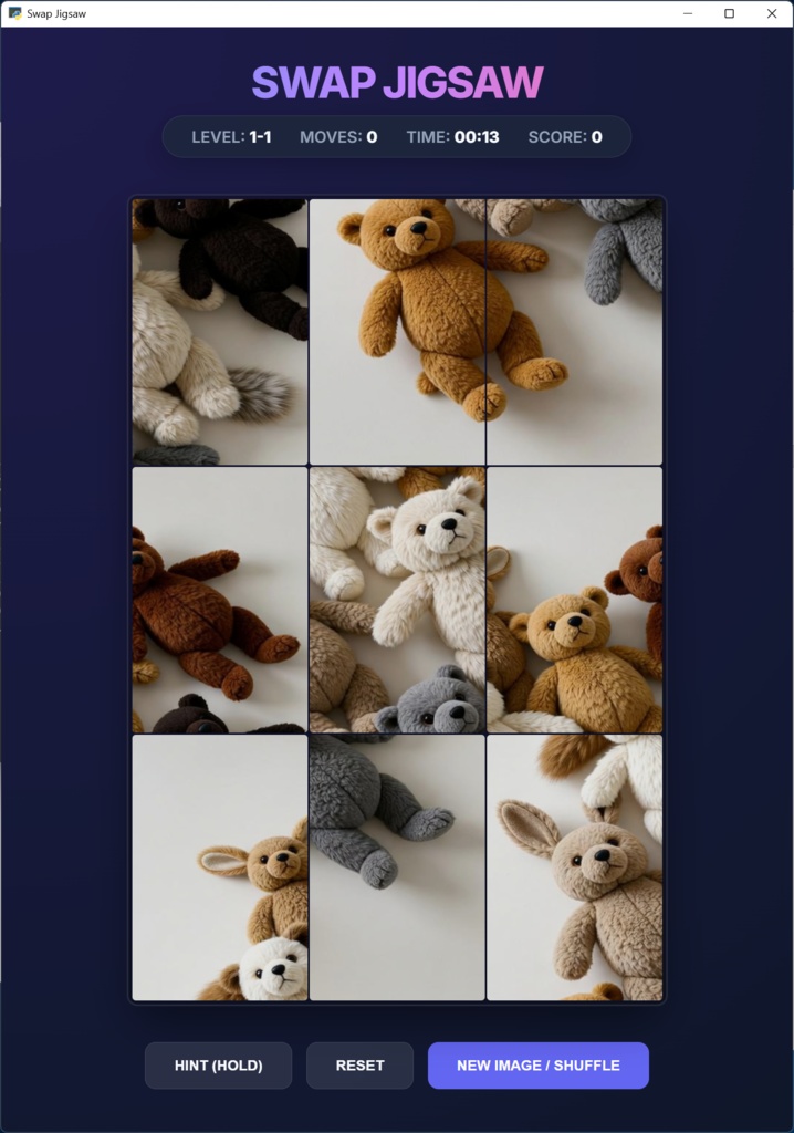 Swap Jigsaw - 画像入れ替えパズル -