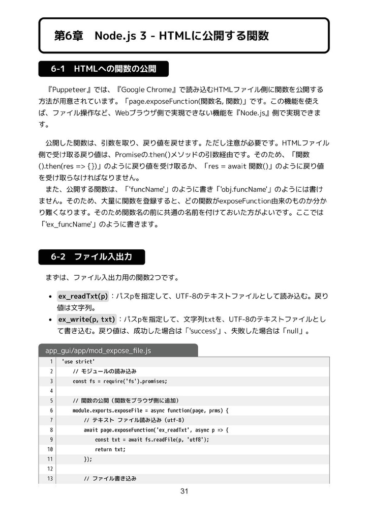 Node.jsとPuppeteer-coreでWindows用GUIアプリを軽量サイズで作る本