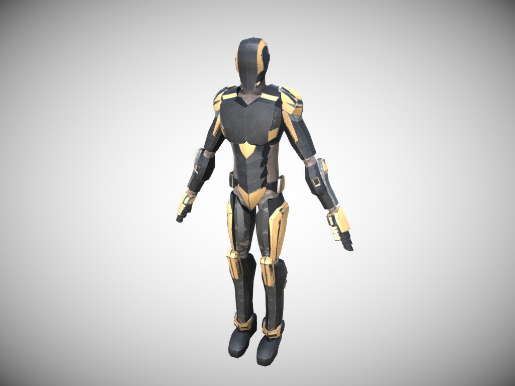 【VRchat向け3Dモデル】Proto-Elite Soldier Suits-typeB