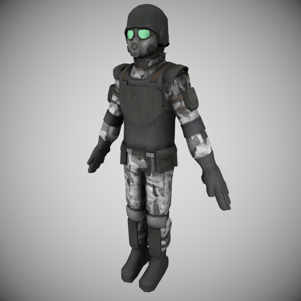 ミリタリーレンジャー【VRC向けアバター】【無料版有り】