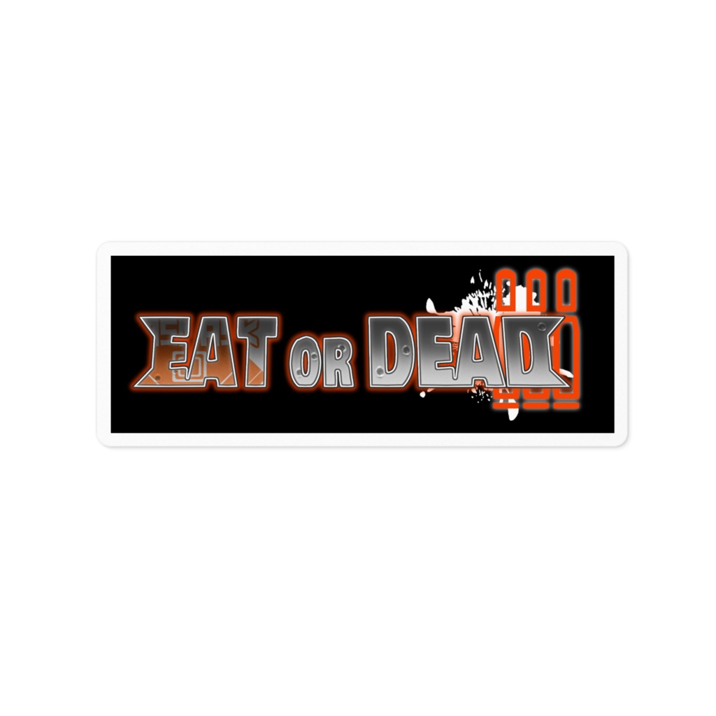 「EAT OR DEAD」 タイトルロゴステッカー
