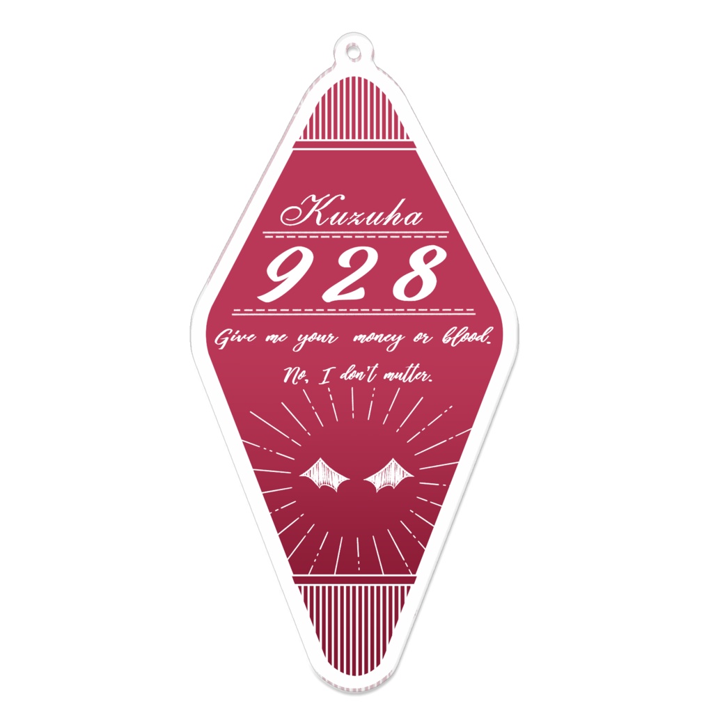 【非公式】モーテルキー風アクリルキーホルダー 葛葉ver