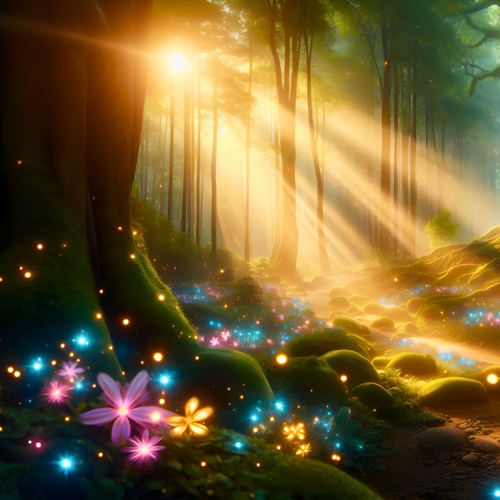 Sacred Forest Streaming Backgrounds – 神秘の森 配信背景素材 (4K / 高解像度)