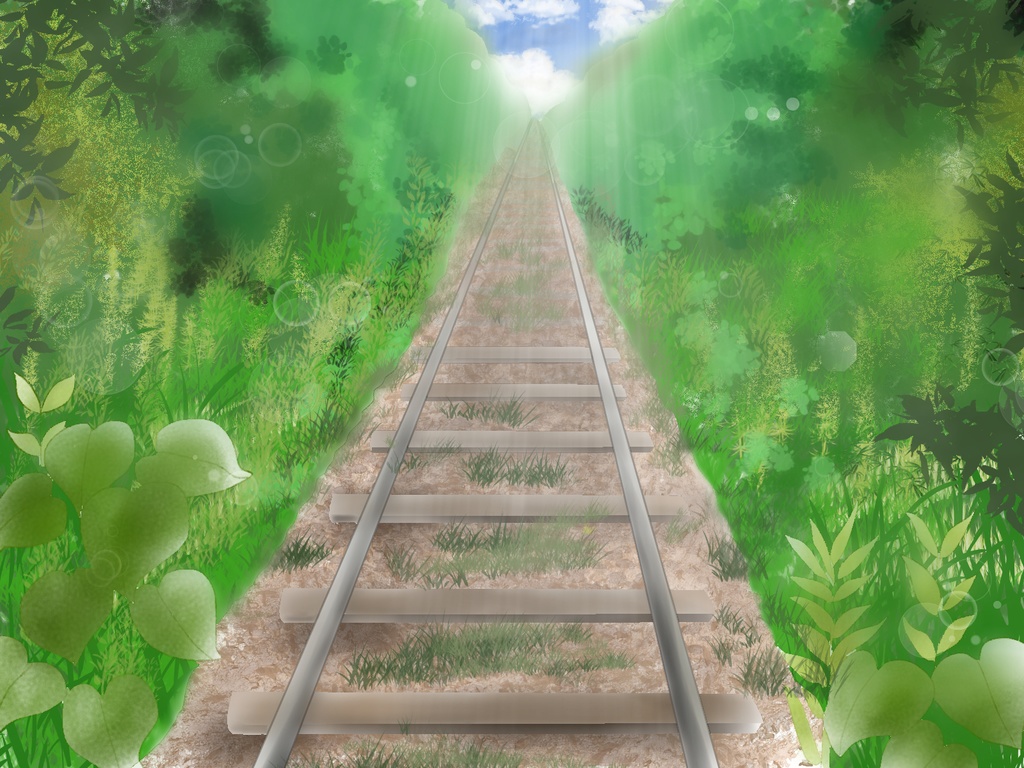 【環境音/Environmental sounds】JR岡山駅からJR松山駅に到着したアナウンスが流れる駅構内と車両周辺