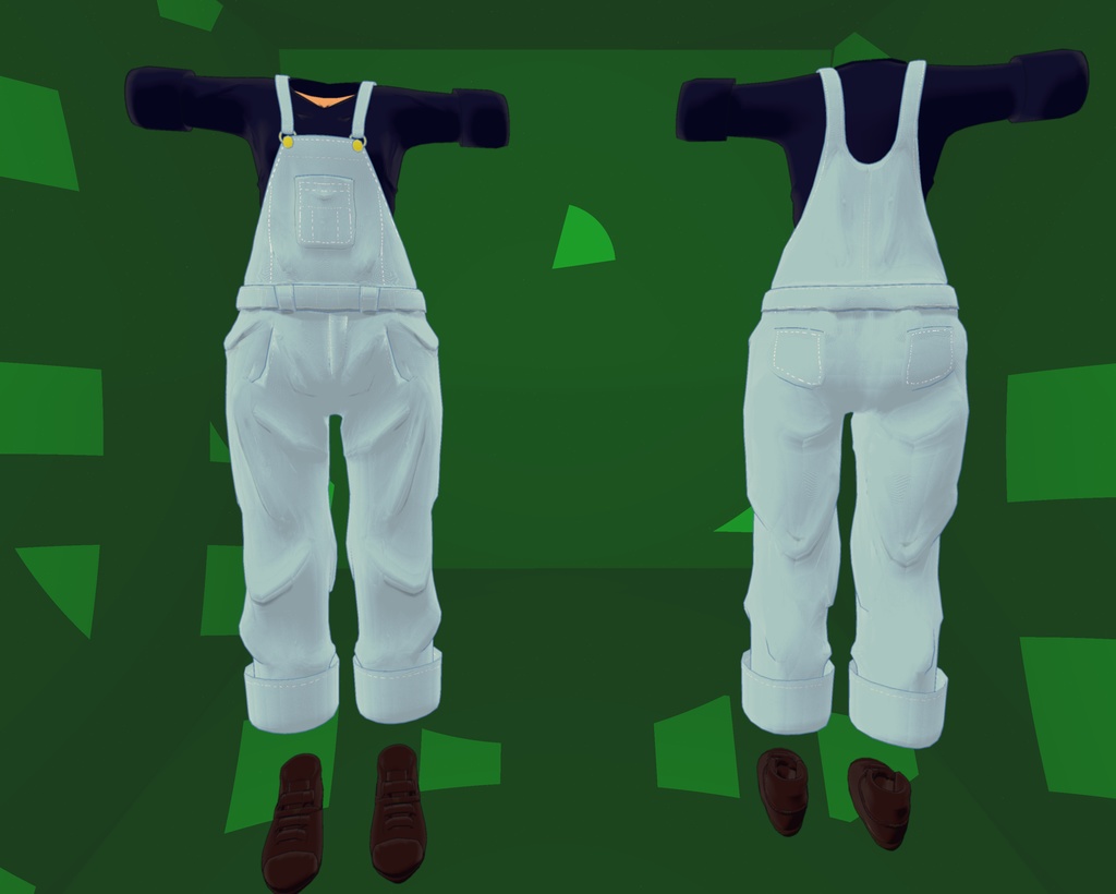 【4アバター対応】秋のオーバーオール