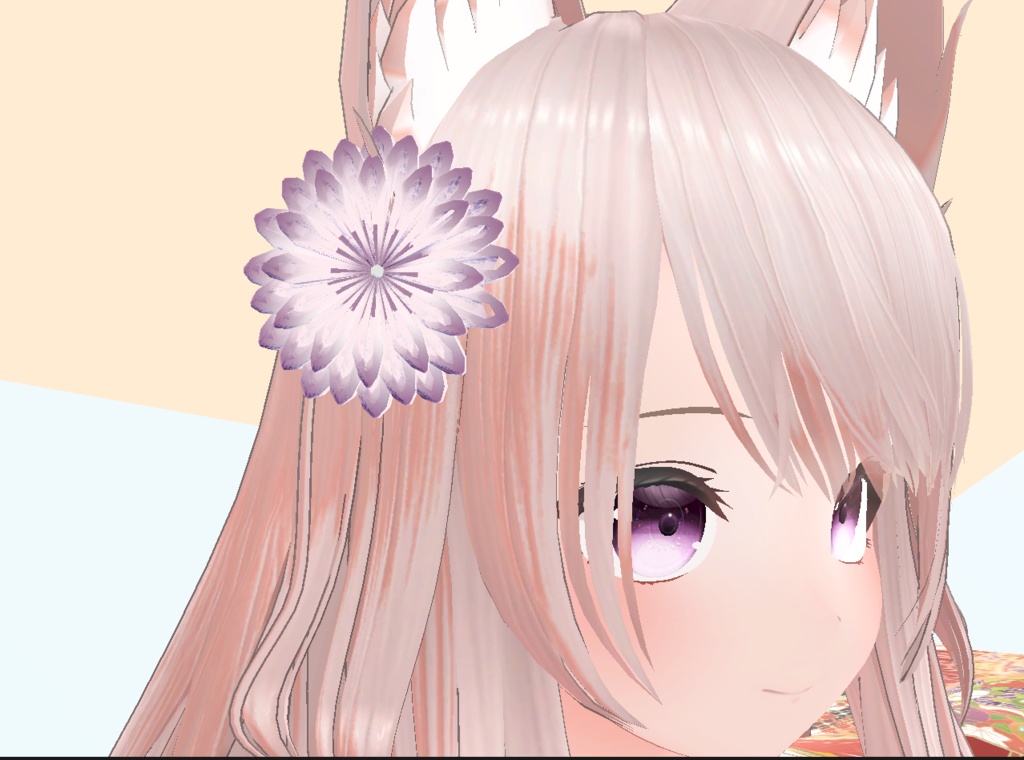 つまみ細工の髪飾り