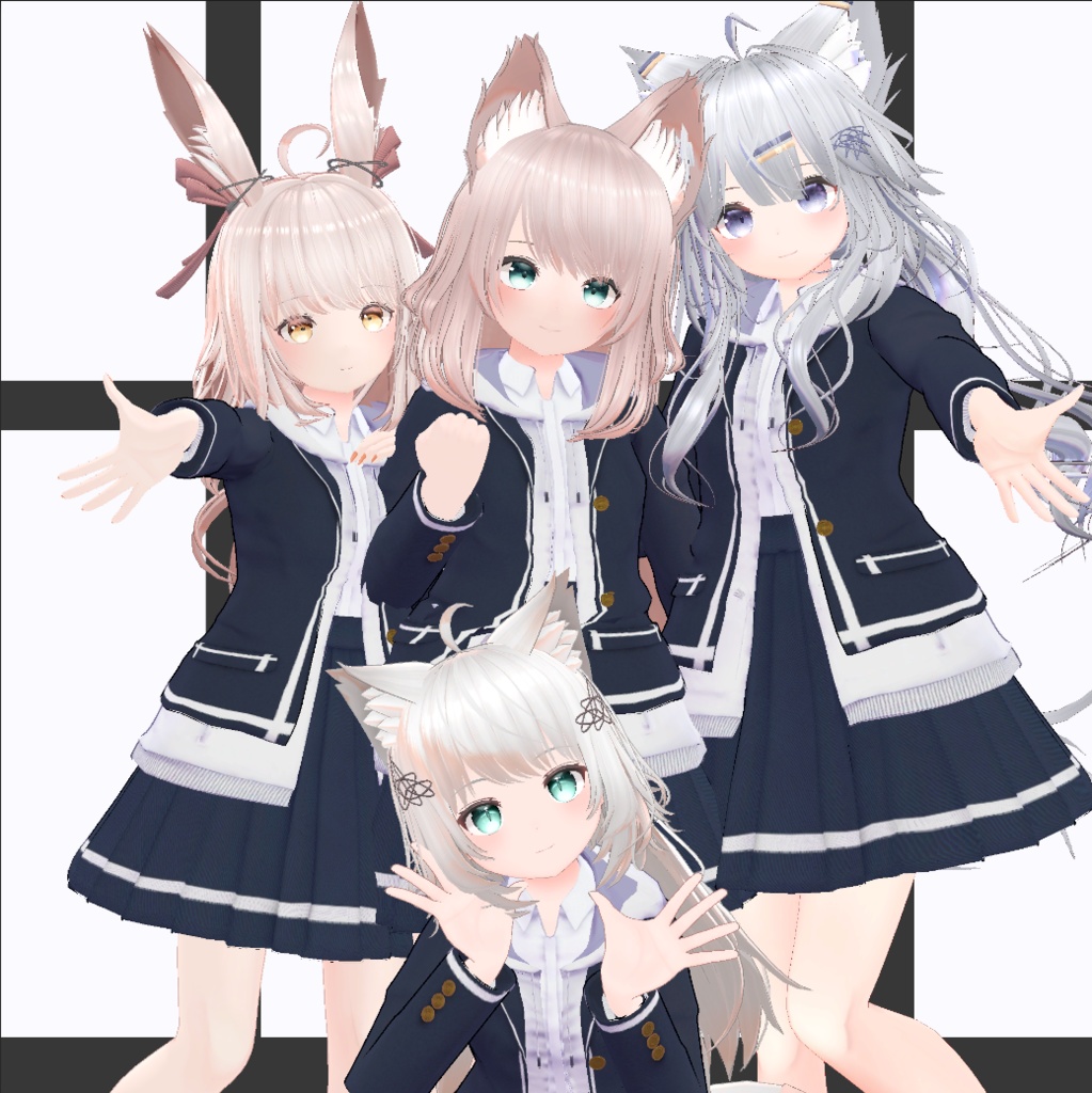 複数アバター対応【秋制服ーAutumn Uniform-】