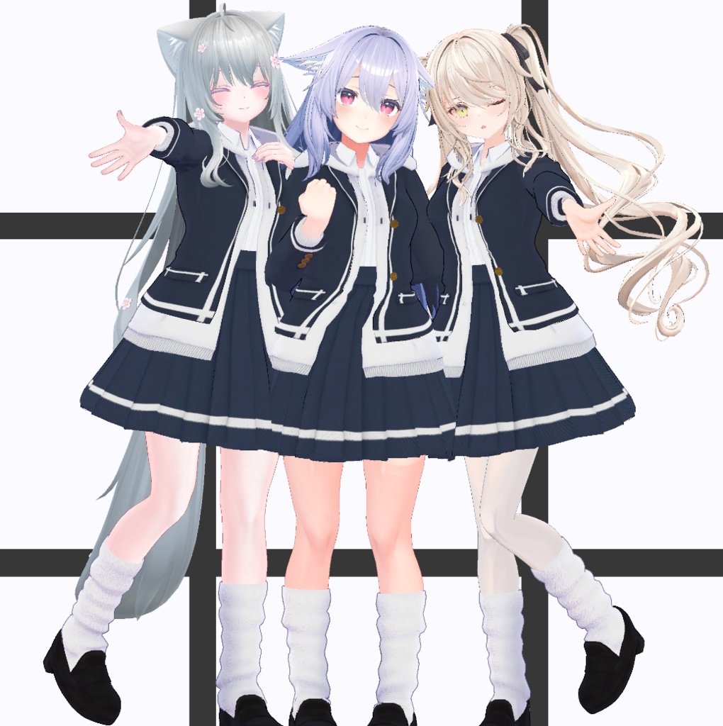 複数アバター対応【秋制服ーAutumn Uniform-】