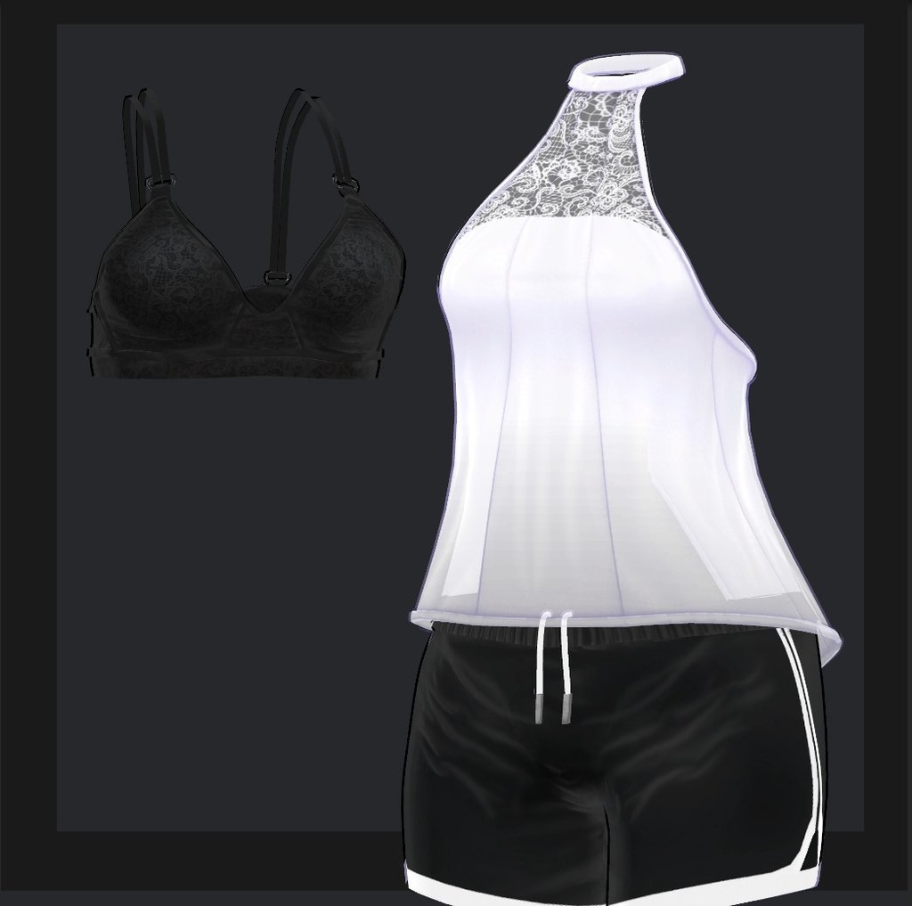 【複数アバター対応】LaSiesta~ドキッ!!良い匂いがしそうな清楚なお姉さんが着ていて欲しい部屋着、透けもあるよ〜