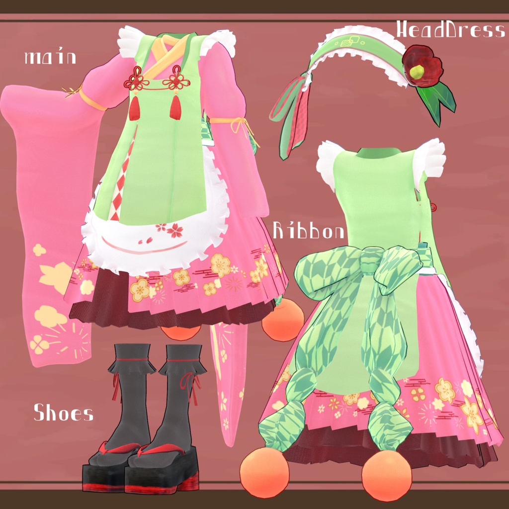 複数アバター対応【もち巫女】