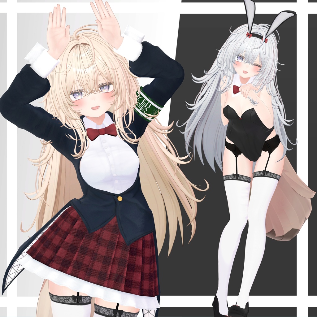 【お狐学園制服】複数アバター対応