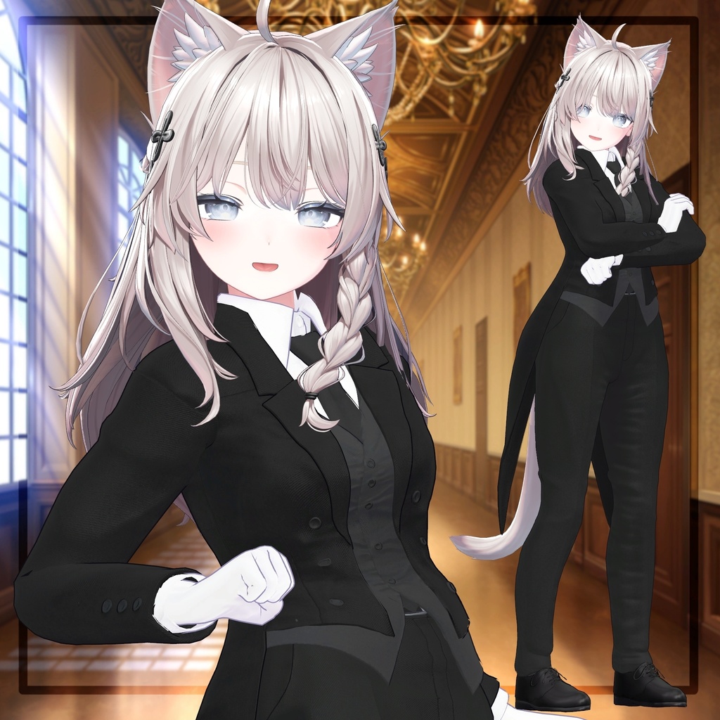 複数アバター対応【公立執事学院制服】