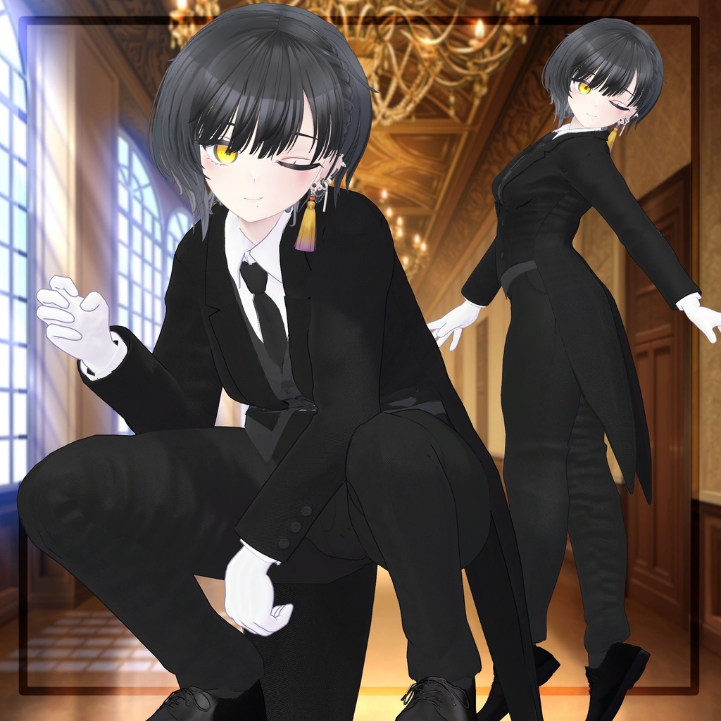 複数アバター対応【公立執事学院制服】