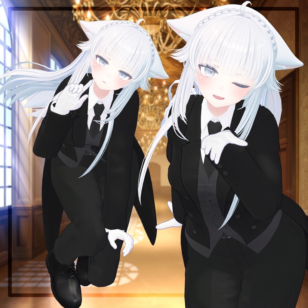 複数アバター対応【公立執事学院制服】