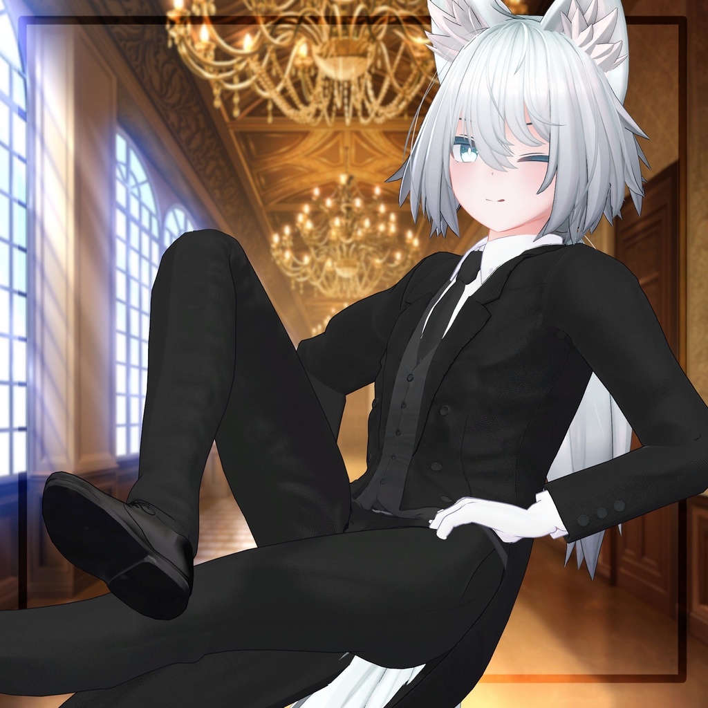 複数アバター対応【公立執事学院制服】