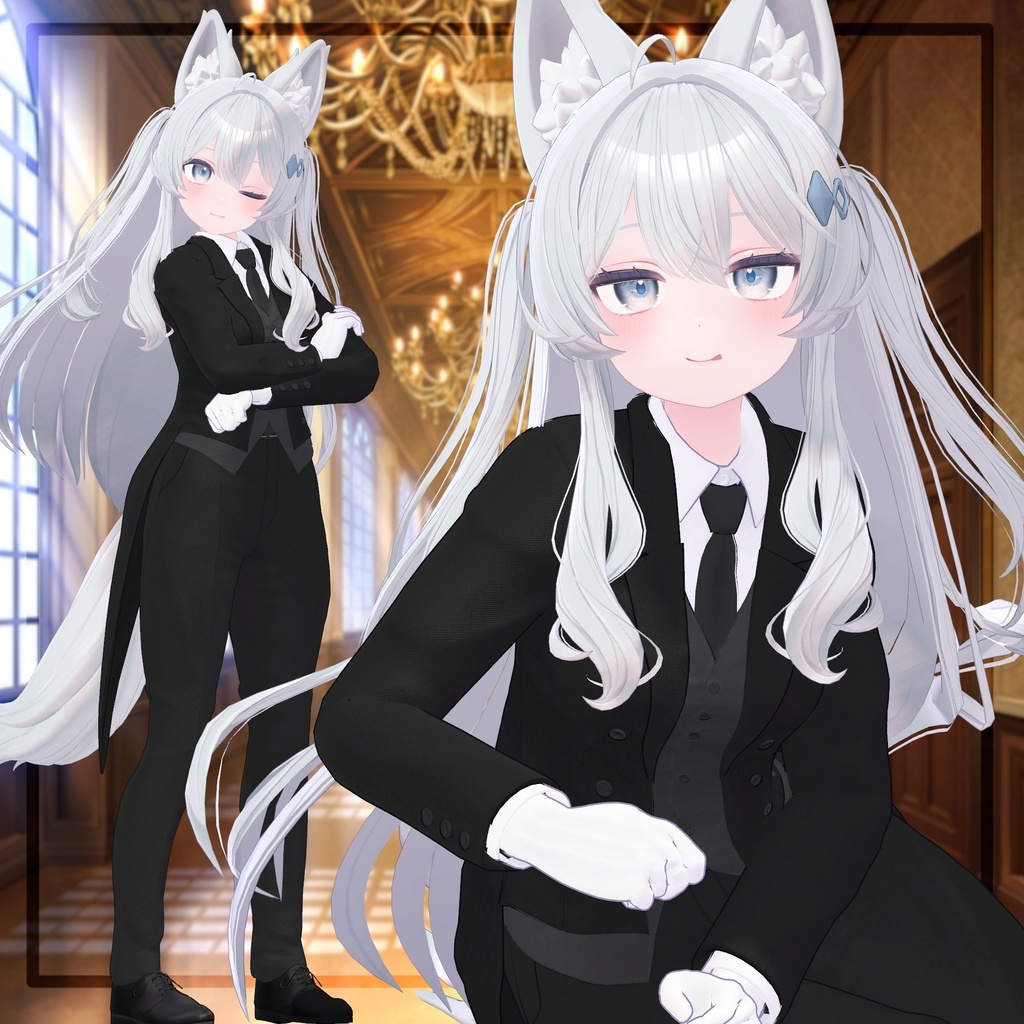 複数アバター対応【公立執事学院制服】