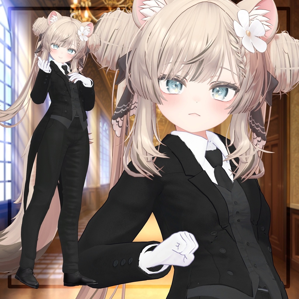 複数アバター対応【公立執事学院制服】